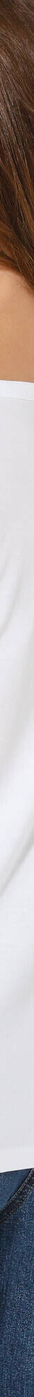 Tee-shirt col tunisien manches longues, uni (blanc) Tee-shirt col tunisien manches longues, uni (blanc)